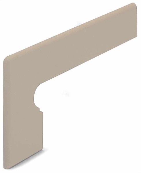 Agrob Buchtal Goldline Goldgrau Stufenplatte - Sockel links Formteil 44x19,4 Art.-Nr. 855-9337