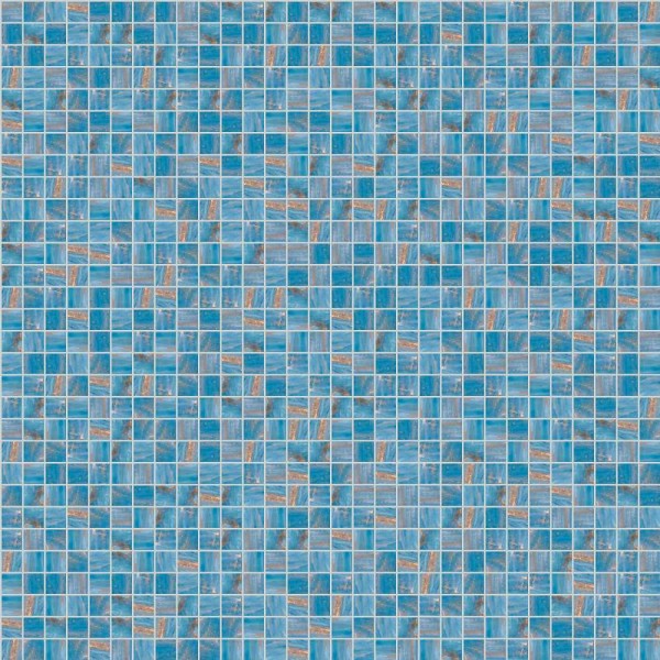 Bisazza Colors 10 Blau Gold Mosaikfliese 1x1 Art.-Nr.: GM10.50(4)