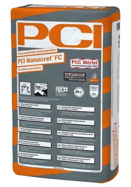 PCI Nanocret FC grau Faserverstärkter Betonspachtel 25 kg Art.-Nr. 1414/1 - Fliese in Grau/Schlamm