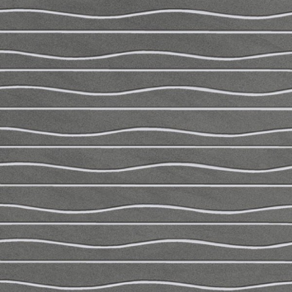 Agrob Buchtal Compose Wave Med Grey Wandfliese 25x25 R9 Art.-Nr.: 372168 - Fliese in Grau/Schlamm