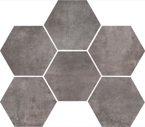 Muster 30x60 cm für Marazzi Clays Lava Sechseck 18,2x21/0,95 Art.-Nr.: MM5P