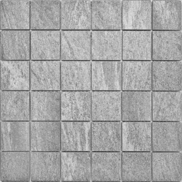 Bärwolf Square Quarzite Grey Mosaikfliese 4,8x4,8 Art.-Nr.: KEG-14010