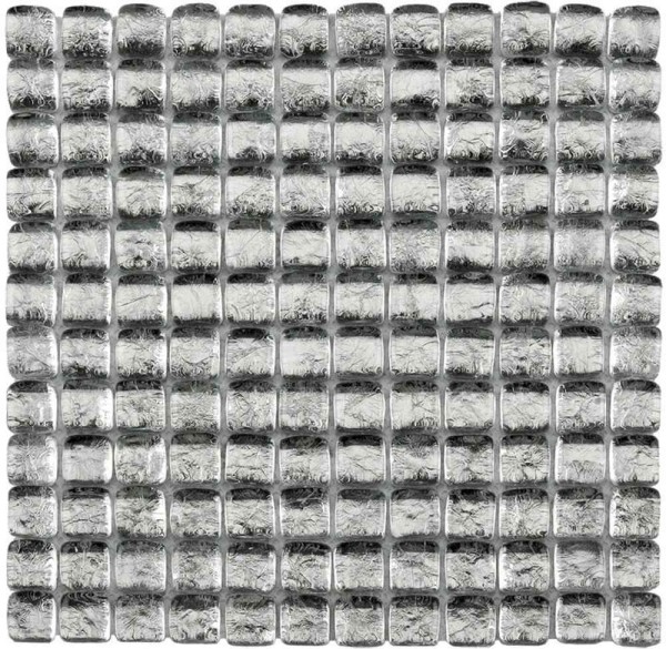 Bärwolf Ice Cube Silver Mosaikfliese 2,5x2,5 (32,7 x 32,7) Art.-Nr. GL-11002