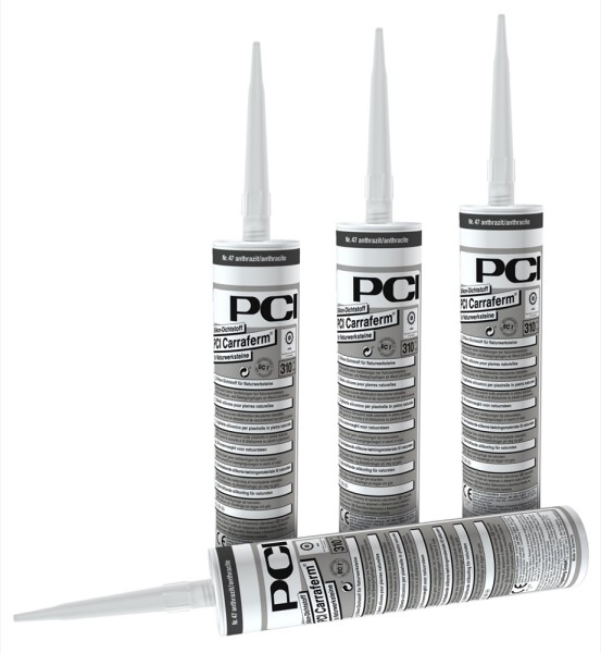 PCI Carraferm Nr. 19 basalt Silikon-Dichtstoff 310 ml Art.-Nr. 2971/8 - Fliese in Grau/Schlamm