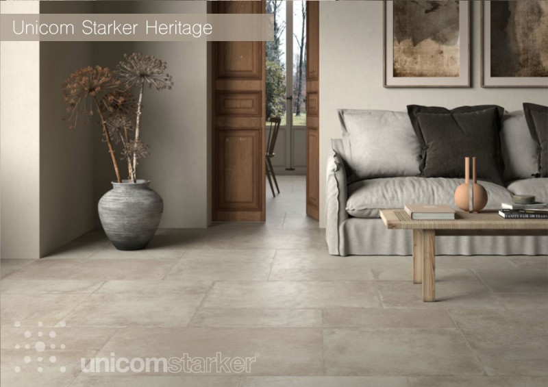 Unicom Starker Heritage Sand Rekt. Fliese 30x60 - Inspiration Wohnzimmer