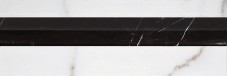 Villeroy & Boch New Tradition Bianco Nero Glossy Bordüre 30x10 Art.-Nr.: 1420 ML08 - Marmoroptik Fliese in Farbmix