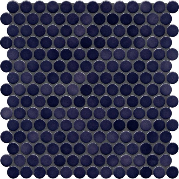 Agrob Buchtal Loop Dunkelviolett Glänze Mosaikfliese Ø2x0,65 Art.-Nr. 40030H-73