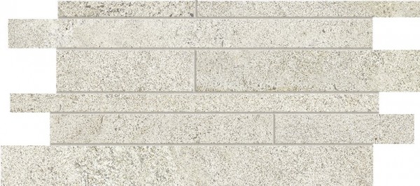 Unicom Starker Loire Blanc Murales Mosaikfliese 30,2x60,4 Art.-Nr. 6381 - Natursteinoptik Fliese in Weiß