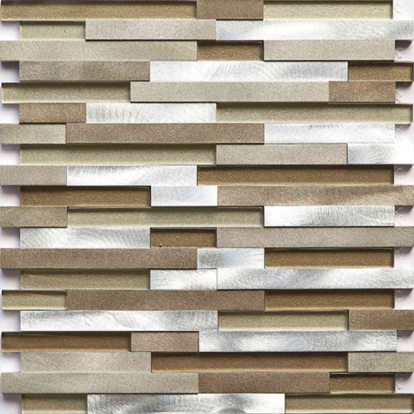 FKEU Kollektion Mosaico 08 Grau-Braun-Silber Mix G Mosaikfliese tafel 30x30 Art.-Nr. FKEU0990790