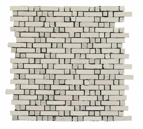 Marazzi Memento Old White Mosaikfliese 30x30 brick R10 Art.-Nr. M00C - Betonoptik Fliese in Grau/Schlamm