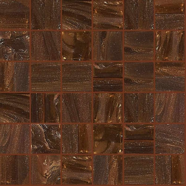 Bisazza Colors 50 Braun Kupfer Mosaikfliese 5x5 (31x31cm) Art.-Nr. GM50.97
