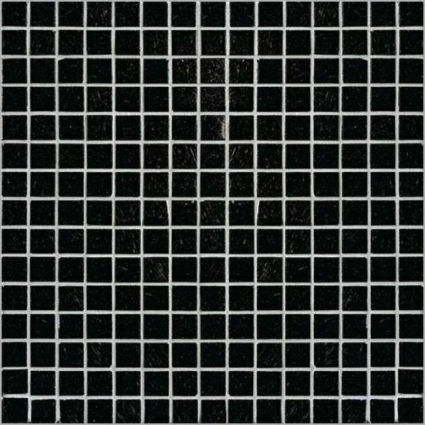 Marazzi Sistem_V-Glass Mosai Black Rückseitig Mosaikfliese 2x2 Art.-Nr.: MGVU - Modern Fliese in Schwarz/Anthrazit