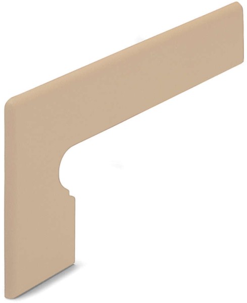Agrob Buchtal Goldline Goldcreme Florentiner Stufenplatte - Sockel links Formteil 44x19,4 Art.-Nr. 854-9337