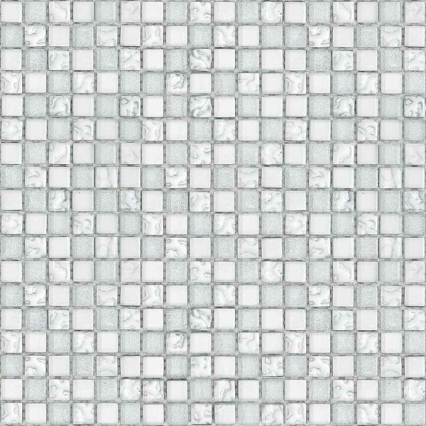 Bärwolf Glas Silver Ice Mosaikfliese 1,5x1,5 (30x30) Art.-Nr. GL-09001